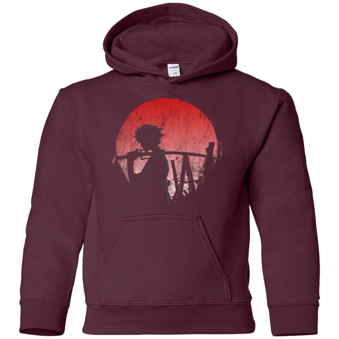 Sweatshirts Maroon / YS Stray dog mugan Youth Hoodie