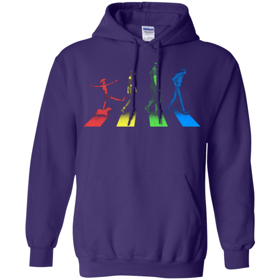 Sweatshirts Purple / Small Stray Dog Strut Pullover Hoodie
