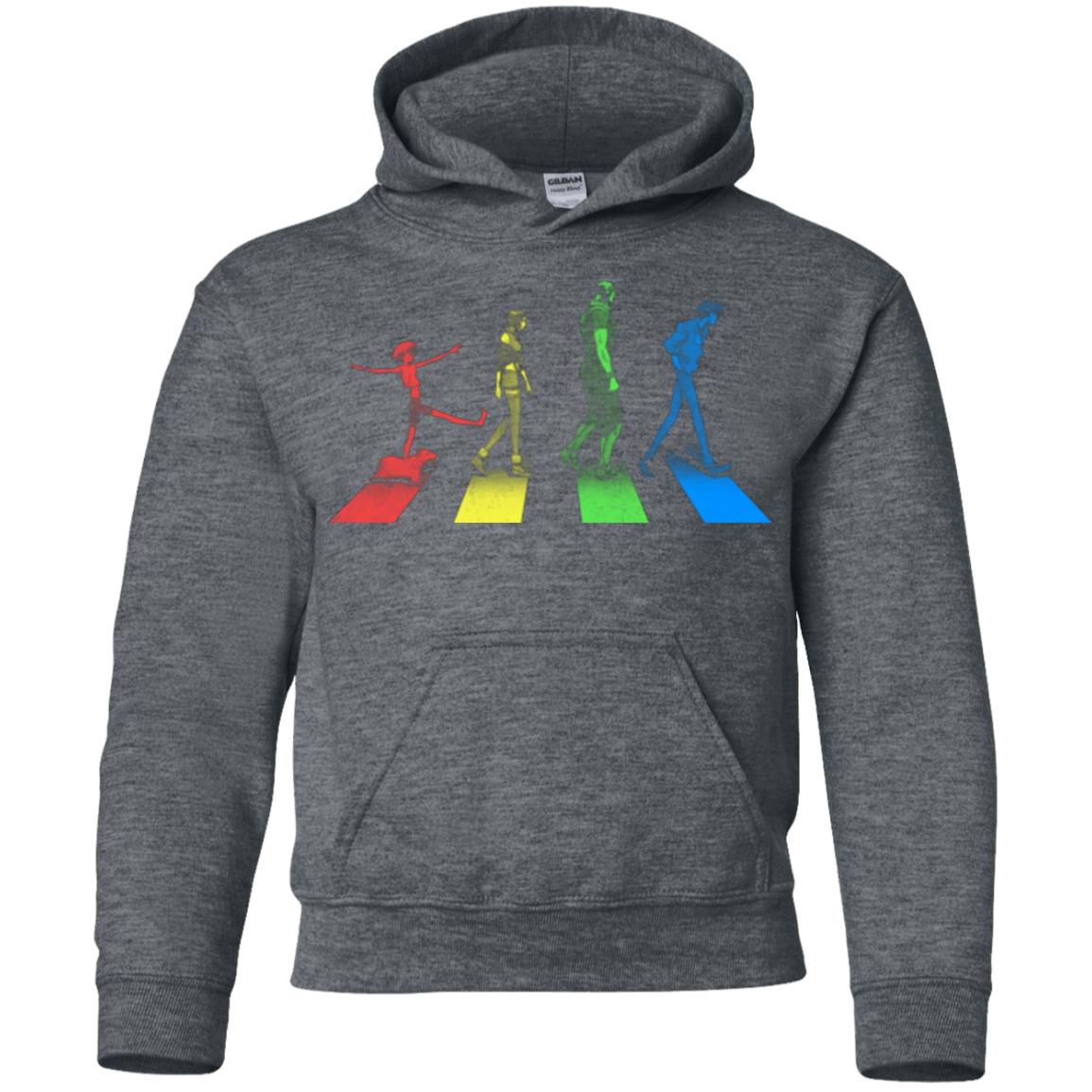 Sweatshirts Dark Heather / YS Stray Dog Strut Youth Hoodie