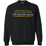 Sweatshirts Black / Small Stress Testing For Food And Shelter Crewneck Sweatshirt