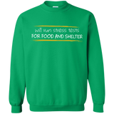 Sweatshirts Irish Green / Small Stress Testing For Food And Shelter Crewneck Sweatshirt