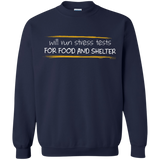 Sweatshirts Navy / Small Stress Testing For Food And Shelter Crewneck Sweatshirt