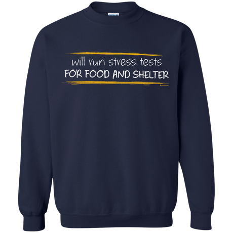 Sweatshirts Navy / Small Stress Testing For Food And Shelter Crewneck Sweatshirt