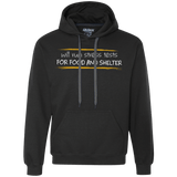 Sweatshirts Black / Small Stress Testing For Food And Shelter Premium Fleece Hoodie