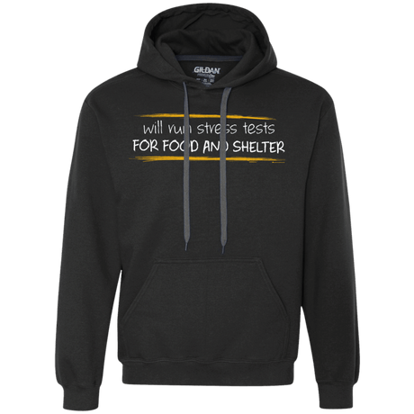 Sweatshirts Black / Small Stress Testing For Food And Shelter Premium Fleece Hoodie