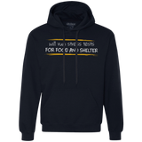 Sweatshirts Navy / Small Stress Testing For Food And Shelter Premium Fleece Hoodie