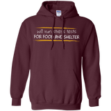 Sweatshirts Maroon / Small Stress Testing For Food And Shelter Pullover Hoodie