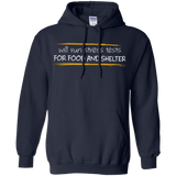 Sweatshirts Navy / Small Stress Testing For Food And Shelter Pullover Hoodie