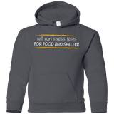 Sweatshirts Charcoal / YS Stress Testing For Food And Shelter Youth Hoodie