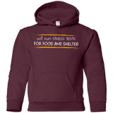 Sweatshirts Maroon / YS Stress Testing For Food And Shelter Youth Hoodie