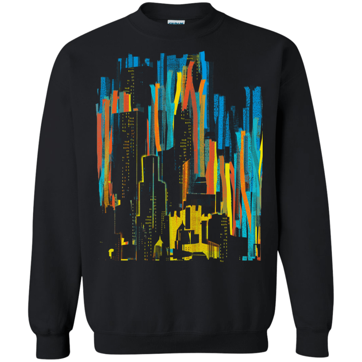 Sweatshirts Black / S Stripey City Crewneck Sweatshirt