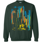 Sweatshirts Forest Green / S Stripey City Crewneck Sweatshirt
