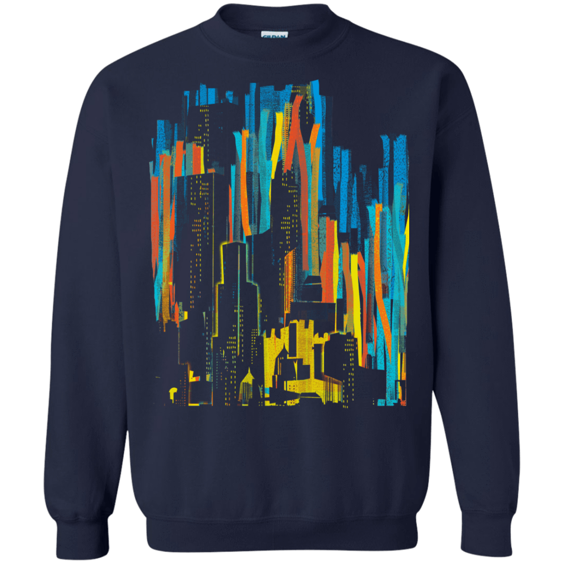 Sweatshirts Navy / S Stripey City Crewneck Sweatshirt