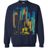Sweatshirts Navy / S Stripey City Crewneck Sweatshirt
