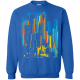 Sweatshirts Royal / S Stripey City Crewneck Sweatshirt