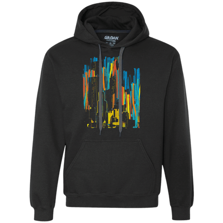 Sweatshirts Black / S Stripey City Premium Fleece Hoodie