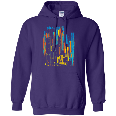 Sweatshirts Purple / S Stripey City Pullover Hoodie