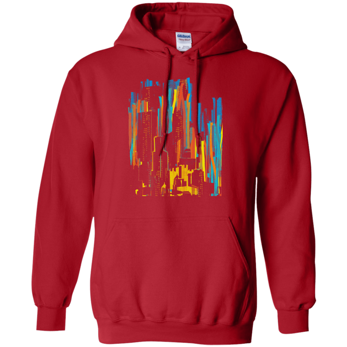 Sweatshirts Red / S Stripey City Pullover Hoodie
