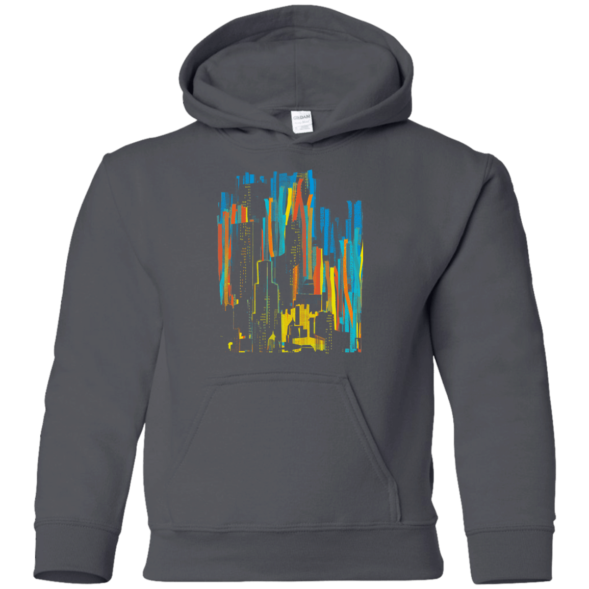 Sweatshirts Charcoal / YS Stripey City Youth Hoodie