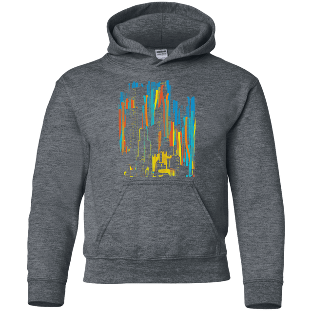 Sweatshirts Dark Heather / YS Stripey City Youth Hoodie