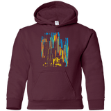 Sweatshirts Maroon / YS Stripey City Youth Hoodie