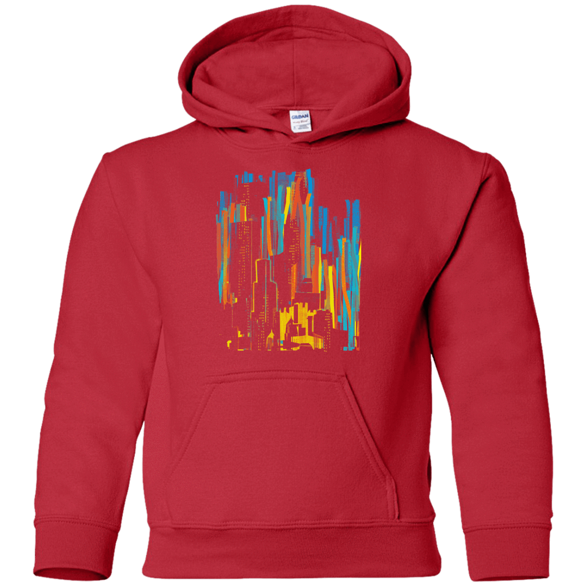 Sweatshirts Red / YS Stripey City Youth Hoodie