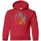 Sweatshirts Red / YS Stripey City Youth Hoodie