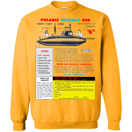 Sweatshirts Gold / Small Sub Crewneck Sweatshirt