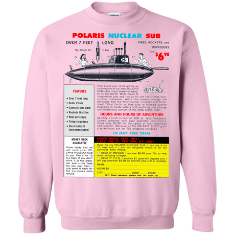 Sweatshirts Light Pink / Small Sub Crewneck Sweatshirt