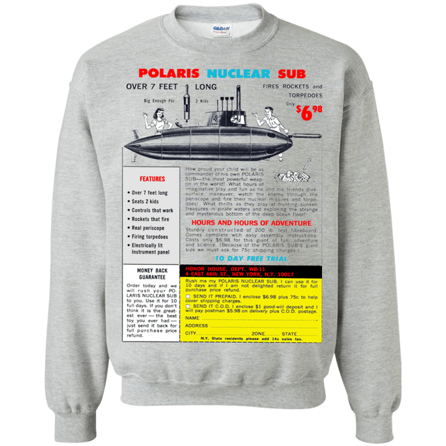 Sweatshirts Sport Grey / Small Sub Crewneck Sweatshirt