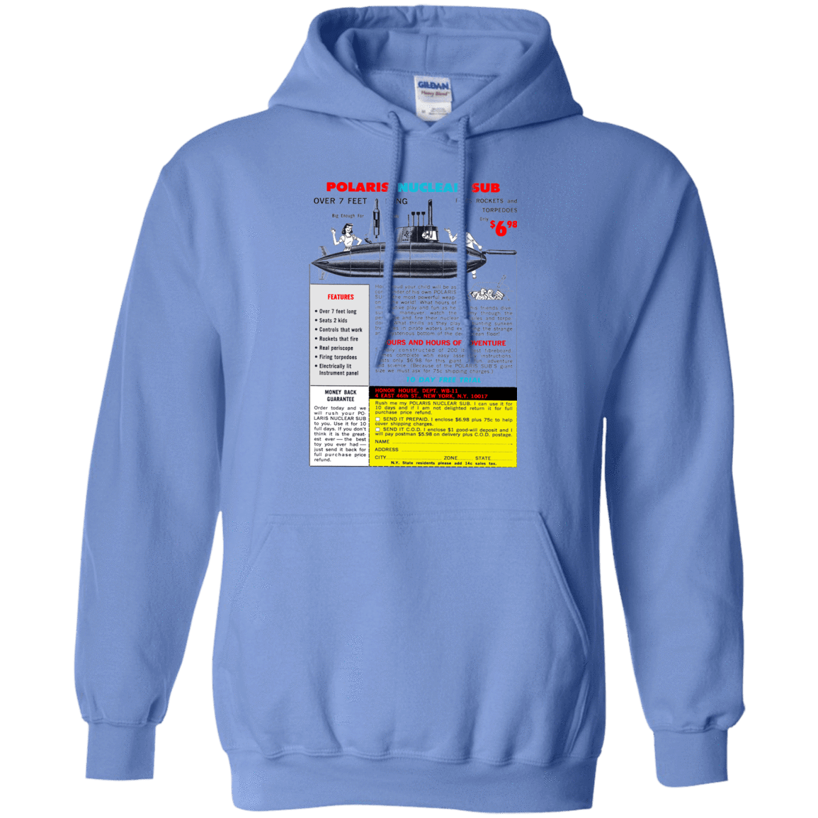 Sweatshirts Carolina Blue / Small Sub Pullover Hoodie