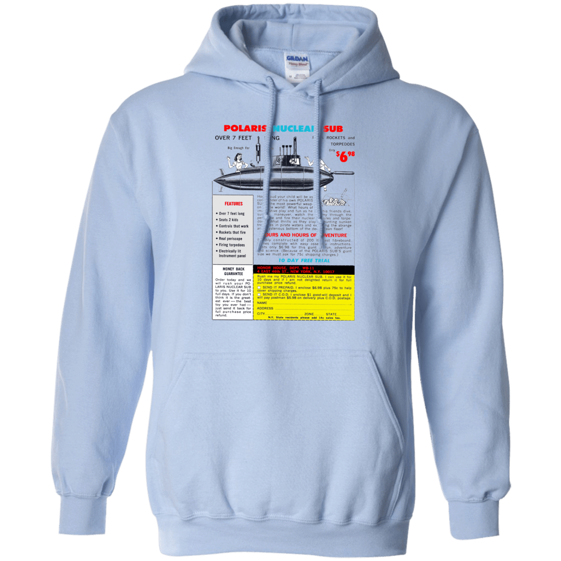 Sweatshirts Light Blue / Small Sub Pullover Hoodie