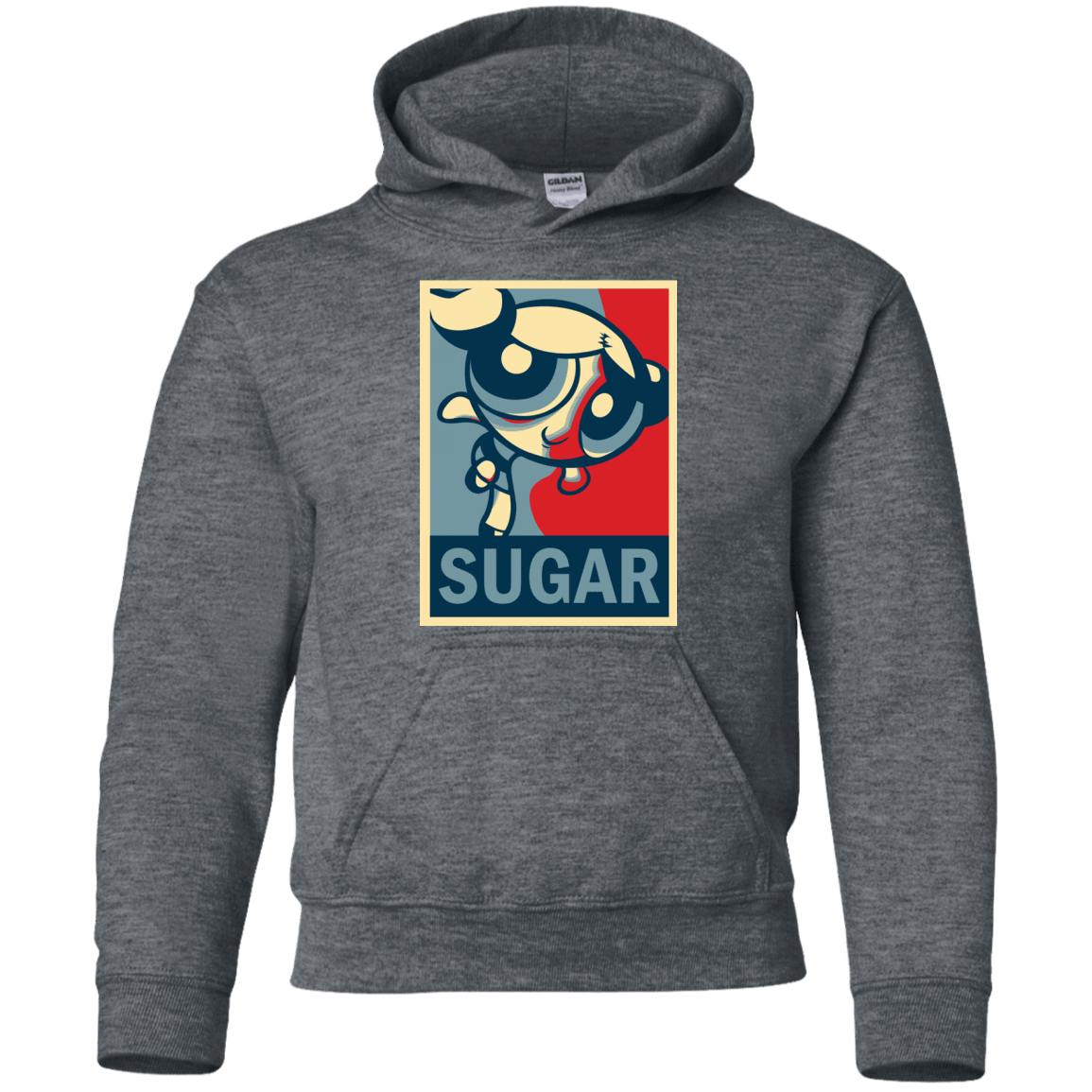 Sweatshirts Dark Heather / YS Sugar Powerpuff Youth Hoodie