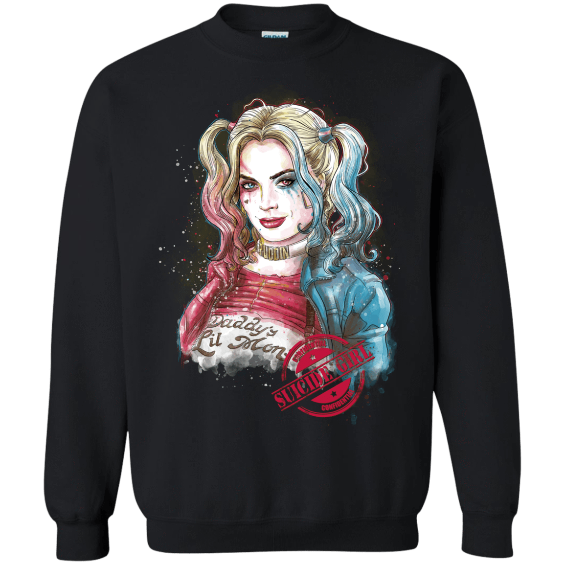 Sweatshirts Black / S Suicide Girl Crewneck Sweatshirt