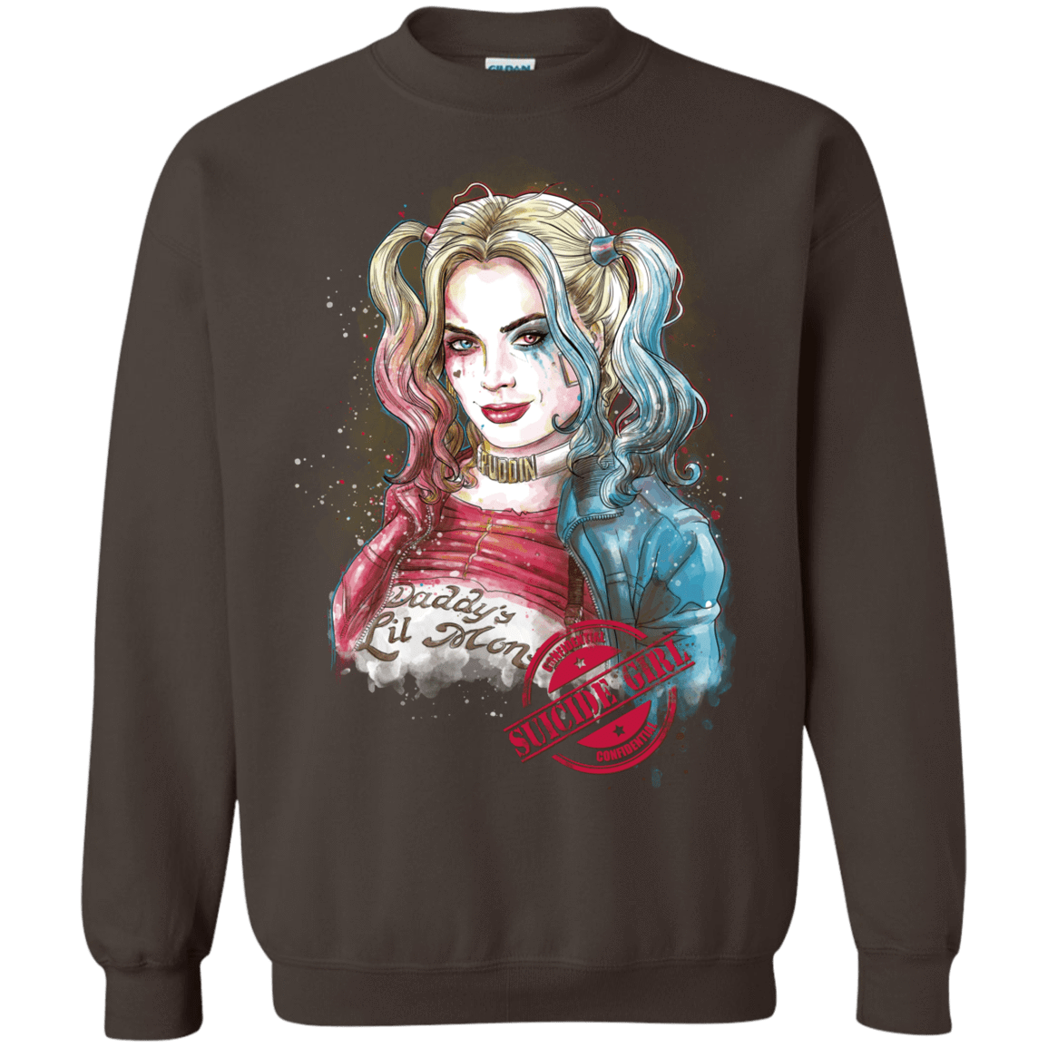 Sweatshirts Dark Chocolate / S Suicide Girl Crewneck Sweatshirt