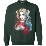 Sweatshirts Forest Green / S Suicide Girl Crewneck Sweatshirt