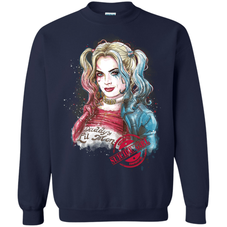 Sweatshirts Navy / S Suicide Girl Crewneck Sweatshirt