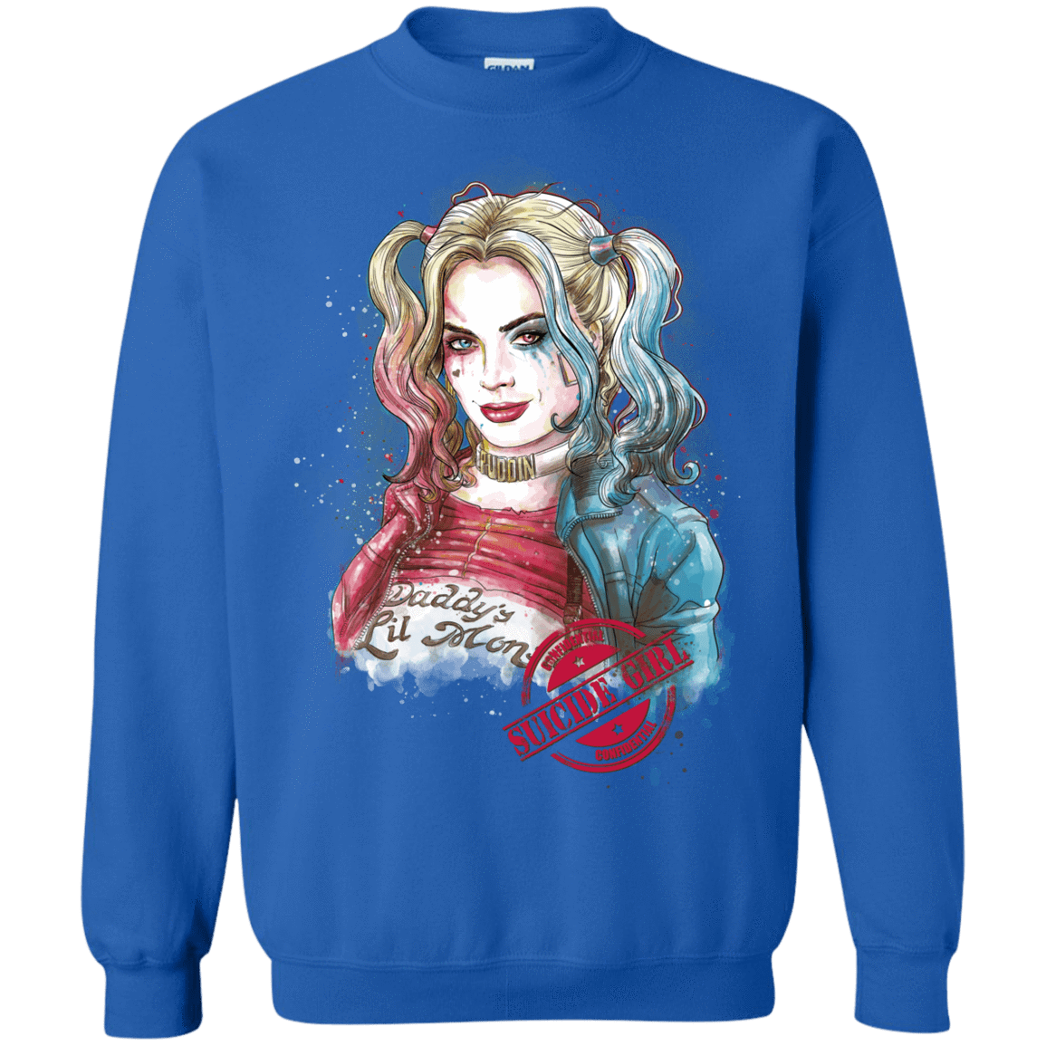 Sweatshirts Royal / S Suicide Girl Crewneck Sweatshirt