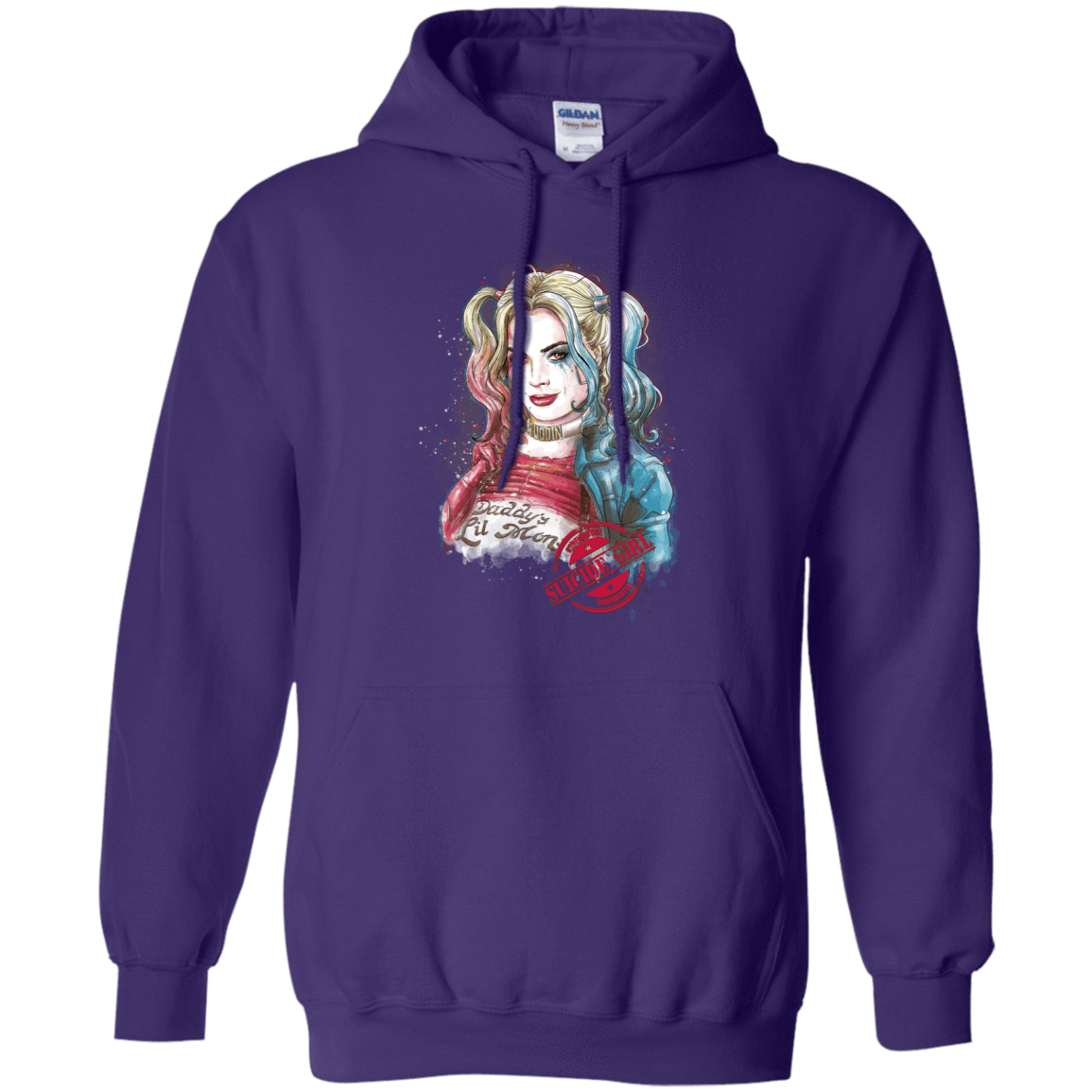 Sweatshirts Purple / S Suicide Girl Pullover Hoodie