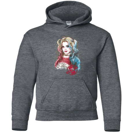 Sweatshirts Dark Heather / YS Suicide Girl Youth Hoodie