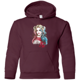 Sweatshirts Maroon / YS Suicide Girl Youth Hoodie