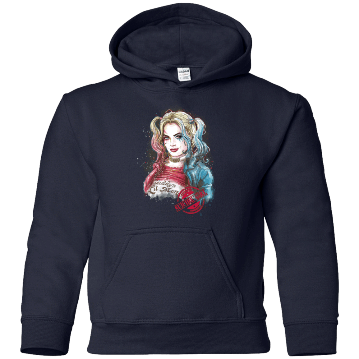 Sweatshirts Navy / YS Suicide Girl Youth Hoodie