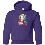 Sweatshirts Purple / YS Suicide Girl Youth Hoodie