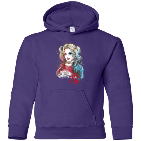 Sweatshirts Purple / YS Suicide Girl Youth Hoodie