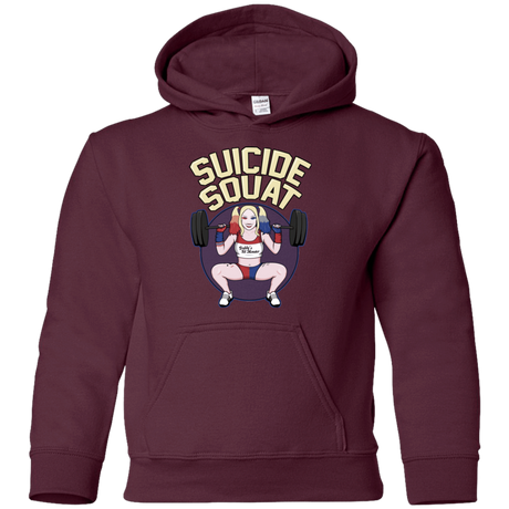 Sweatshirts Maroon / YS Suicide Squat Youth Hoodie