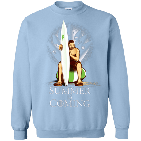 Sweatshirts Light Blue / Small Summer is Coming Crewneck Sweatshirt