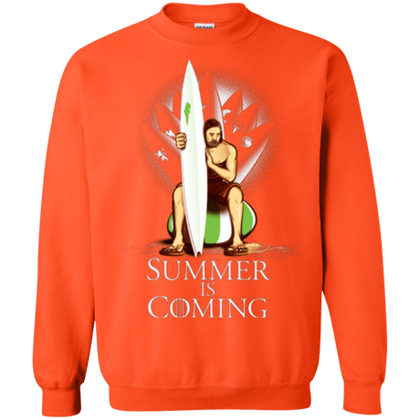 Sweatshirts Orange / Small Summer is Coming Crewneck Sweatshirt