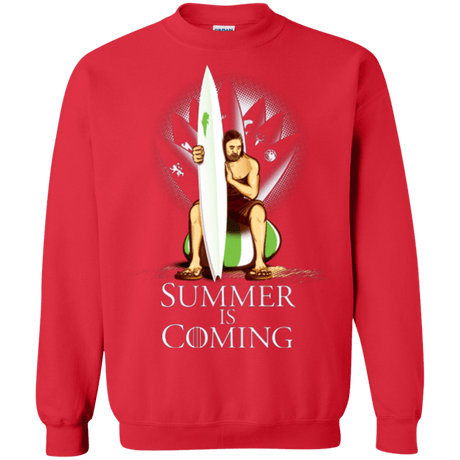 Sweatshirts Red / Small Summer is Coming Crewneck Sweatshirt