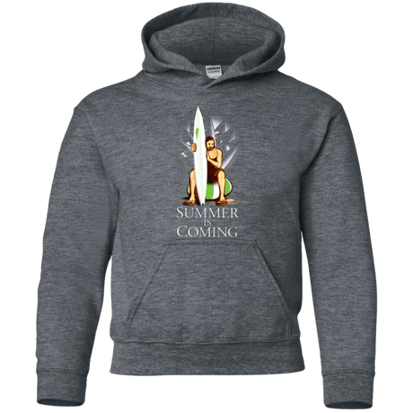 Sweatshirts Dark Heather / YS Summer is Coming Youth Hoodie