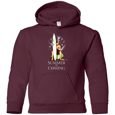 Sweatshirts Maroon / YS Summer is Coming Youth Hoodie